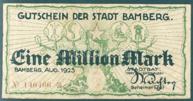 Német Birodalom/Weimari Köztársaság/Bamberg 1923.8. 1000.000M T:III