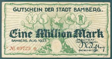 Német Birodalom/Weimari Köztársaság/Bamberg 1923.8. 1000.000M T:III