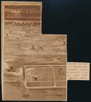 1928 Az amszterdami olimpián ezüstérmet nyert vízilabda válogatott aláírása képeslapon (Komjádi Béla...