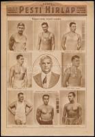 1928 Az amszterdami olimpián ezüstérmet nyert vízilabda válogatott aláírása képeslapon (Komjádi Béla...