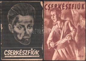 1946-1947 A Cserkészfiúk c. újság 3 db száma + a Magyar Cserkész egy 1938-as száma