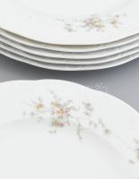 24 darabos Rosenthal tányérkészlet, matricás porcelán, jelzett, hibátlan, d: 16,5-19,5-22,5-26 cm