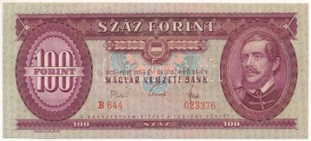 1968. 100Ft "B 644 023376" T:I Hungary 1968. 100 Forint "B 644 023376" C:UNC  Adamo F32