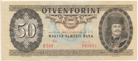 1986. 50Ft D 209 092653 T:I  Hungary 1986. 50 Forint D 209 092653 C:UNC Adamo F24