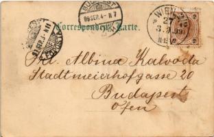 1899 (Vorläufer) Wien, Vienna, Bécs; Nordwestbahnhof, K.K. Hofburg, Maria Theresia-Monument / railwa...