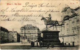 1899 (Vorläufer) Wien, Vienna, Bécs; Am Hof. Phot. Ch. Scolik (fa)