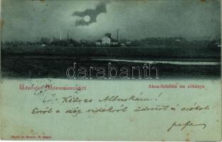 1900 Aknaszlatina, Akna Slatina, Slatinské Doly, Szolotvino, Solotvyno; Sóbánya. Mayer és Berger kiadása / salt mine (fl)