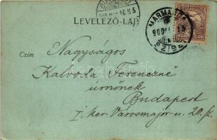 1900 Erdészvölgy, Kuzij (Lonka, Luh; Tisza-völgy, Máramaros); Rudolf trónörökös vadászkastélya a Tis...