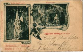 1900 Aggtelek, Csillagvizsgáló torony, Minerva sisak. Divald, Art Nouveau, floral