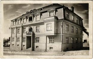 1928 Léva, Levice; Áll. Tisztviselők háza / officers house. photo (EK)