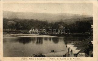 1918 Pöstyén, Piestany; Kilátás a Kárpátokra / Ausblick auf die Karpathen (EK)