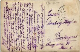 1928 Nyitra, Nitra; Dombay villa (?). Dombay Ede főjegyző levele / letter of Ede Dombay. photo