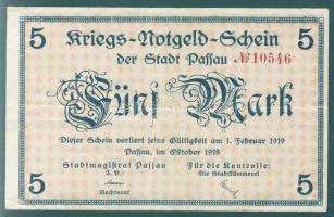 Német Birodalom/Császárság/Passau 1918. 5M T:II/III