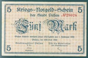Német Birodalom/Császárság/Passau 1918. 5M T:II/III