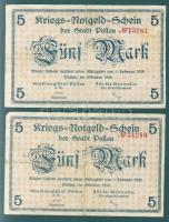 Német Birodalom/Császárság/Passau 1918. 5M (2x) T:III