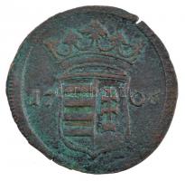 1706. X Poltura Cu "II. Rákóczi Ferenc" (8,33g) T:2 Hungary 1706. X Poltura Cu "Franc...