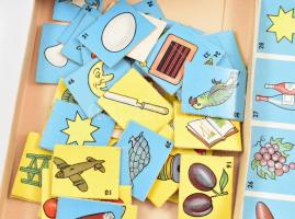 Piatnik Képes Lottó játék, eredeti dobozában, jó állapotban