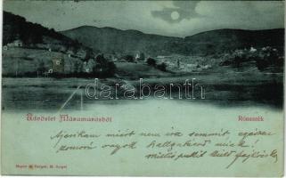 1900 Rónaszék, Rohnen, Costiui (Máramaros); látkép. Mayer és Berger kiadása / general view (EK)