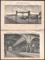 16 db vegyes témájú metszet és nyomat a Pallas és Meyers lexikonból. Részben kétoldalas. 16x24,5 cm