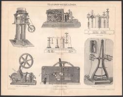 9 db vegyes témájú metszet és nyomat a Pallas és Meyers lexikonból. Egyik kétoldalas. 16x24,5 cm