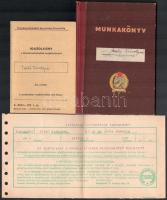 1951 MSZMP KB munkatársának munkakönyve, Jóború Magda aláírásával