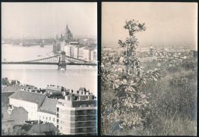 cca 1960-1980 Vegyes budapesti látképeket ábrázoló fotó tétel, 3 db, 18x13 cm
