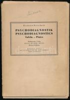 1948 Rorschach teszt. Hermann Rorschach: Psychodiagnostik Tafeln, Psychodiagnostics Plates. Bern, 1948. Hans Huber Medizinischer Verlag 10 t. Kartonált mappában 18x24 cm