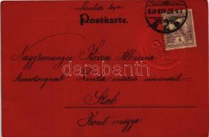 1900 Die besten Grüsse! / Emb. litho greeting card (EK)