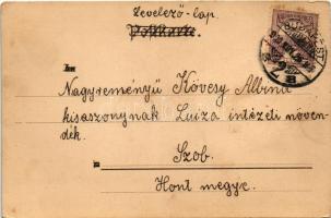 1900 Gruss... In Seide gewebt / Greeting card with silk. Kunstweberei H.M. Krieger (EK)