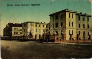 1912 Gyula, Békés vármegyei kórház. Szedő E. kiadása (fl)