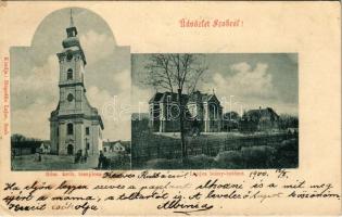 1900 Szob, Római katolikus templom, Lujza leánynevelő intézet. Hegedüs Lajos kiadása (EK)