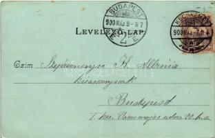 1900 Kecskemét, Polgári leányiskola télen este. Divald Károly 298. sz. (EK)