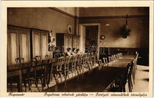 1933 Kaposvár, Irgalmas nővérek zárdája, intézeti növendékek társalgója, belső