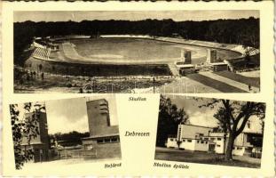 Debrecen, foci stadion bejárata és épülete. Weinstock Foto 3712. sz.