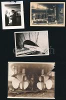 cca 1916-1930 16 db hajózással kapcsolatos fotó . Hajók, hajócsavarok, hajógépek vegyes méret