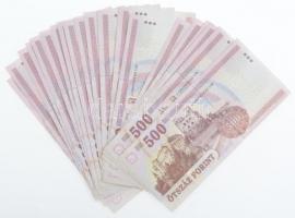 2010-2013. 500Ft (20x) T:III szép papír, az egyiken kis szakadás