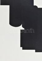 Hetey Katalin (1924-2010): Geometrikus kompozíció. Szitanyomat, papír. Jelzett. Számozott (26/40). L...