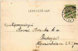 1904 Budapest XII. Alkotás úti részlet. Kohn és Grünhut kiadása