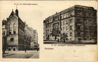 Budapest VIII. M. kir. áll. siketnémák intézete, Pénzügyőri laktanya (Köztemető út, mai Fiumei út 6.). Kapható Fa József dohánytőzsdéjében