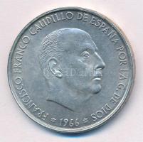 Spanyolország 1966. (68) 100P Ag Franco T:2  Spain 1966. (68) 100 Pesetas Ag Franco C:XF  Krause KM#797