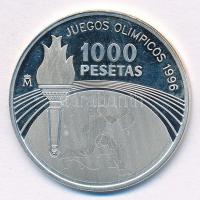 Spanyolország 1995. 1000P Ag "XXVI. Nyári Olimpia" T:PP ujjlenyomat, fo.
Spain 1995. 1000...
