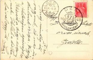 1940 Dés, Dej; photo + "1940 Dés visszatért" So. Stpl