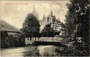 1911 Kassa, Kosice; Hernád folyó, Szt. István híd / Hornád river and bridge (EK)