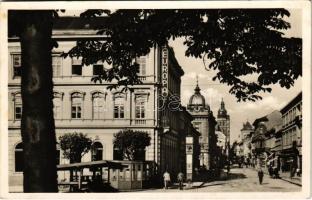 1939 Kassa, Kosice; Kossuth Lajos utca, Europa szálloda. Győri és Boros felvétele / hotel