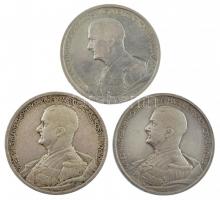 1939. 5P Ag "Horthy balra" (3x) T:1-,2 patina 
Adamo P8.2