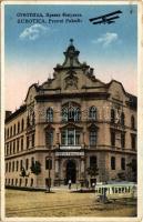 1941 Szabadka, Subotica; Állam- és Jogtudományi Kar, villamos, repülőgép / Pravni Fakultet / law faculty, tram, aircraft (fl)