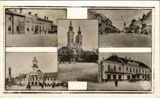 1943 Zombor, Sombor; Vadászkürt szálloda, templom, városház / hotel, church, town hall