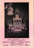 1943 Zombor, Sombor; "Három a kislány" szabadtéri előadás Zimonyi Márta, Laurisin Lajos Dr. és több fővárosi művész fellépésével. Rendező: Szentiványi Béla / outdoor performance advertisement (fl)