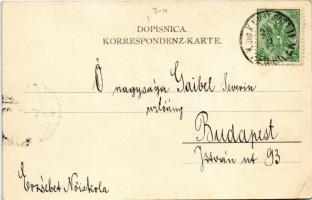 1905 Bosnyák kolbász és kenyér árusok / Bosnian folklore, sausages and bread vendors / Würstel und B...