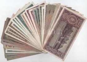 30db-os vegyes Pengő bankjegyből álló tétel T:III,III-